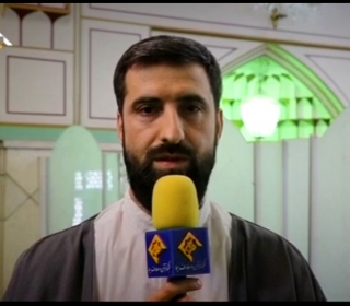 گزارش مراسم نورانی اعتکاف در آستان مقدس پخش شده از شبکه قرآن سیما
